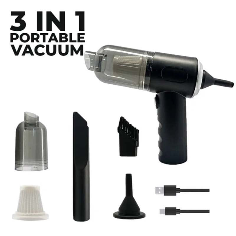 Wireless Vacuum Cleaner 3-In-1 Portable Hand-Held For Cleaning