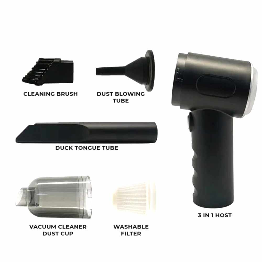 Wireless Vacuum Cleaner 3-In-1 Portable Hand-Held For Cleaning