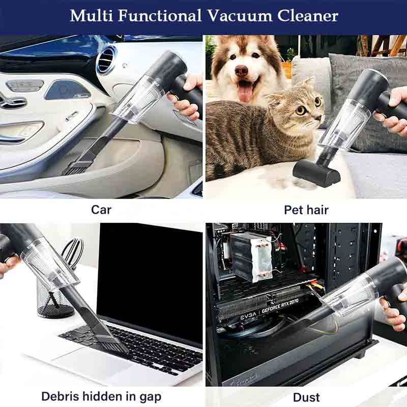 Wireless Vacuum Cleaner 3-In-1 Portable Hand-Held For Cleaning